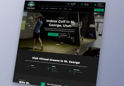 Virtual Greens Golf Club website