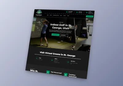 Virtual Greens Golf Club website