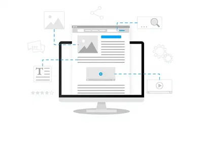 Diagram of a website showing where all of the content is intended to be placed for SEO