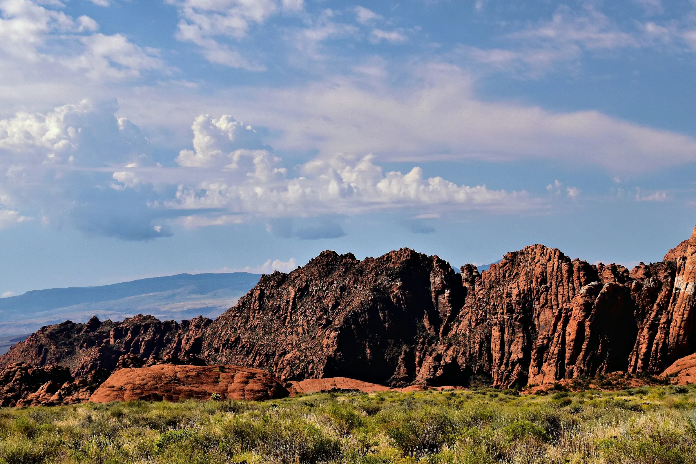 red rock cliffs in southern Utah
