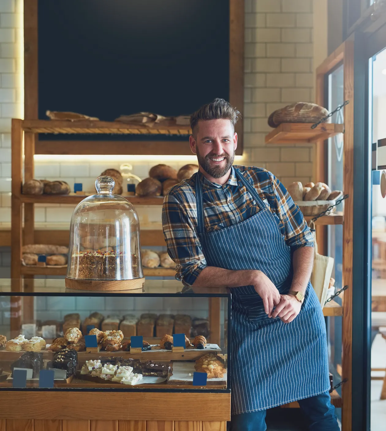 small business owner focused on running their shop