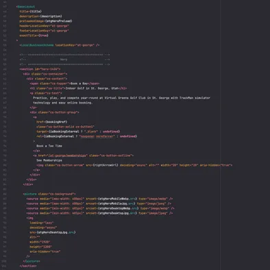 custom hand-coded website source code by Red Rock Web Design